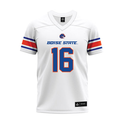 Boise State - NCAA Football : Kaleb Annett - White Premium Football Jersey