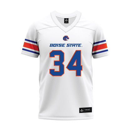 Boise State - NCAA Football : Dominik Calhoun - White Premium Football Jersey-0