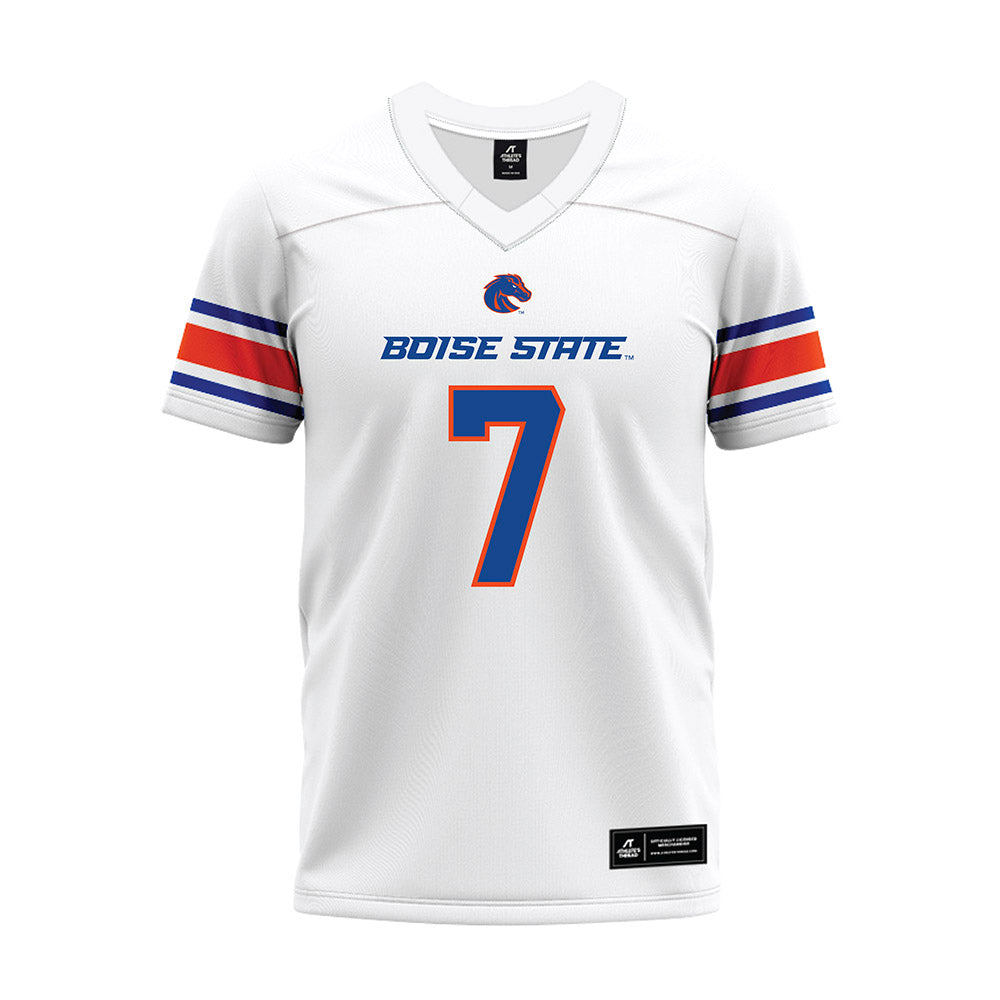 Boise State - NCAA Football : Malachi Nelson - White Premium Football Jersey