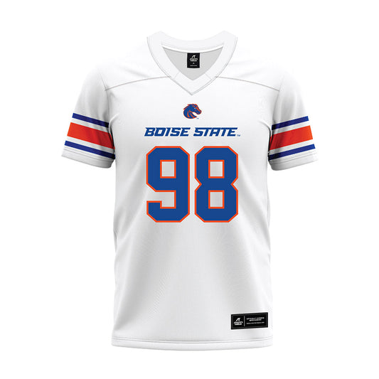 Boise State - NCAA Football : Bethel Imasuen - White Premium Football Jersey-0