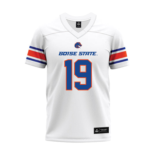 Boise State - NCAA Football : Dion Washington - White Premium Football Jersey-0