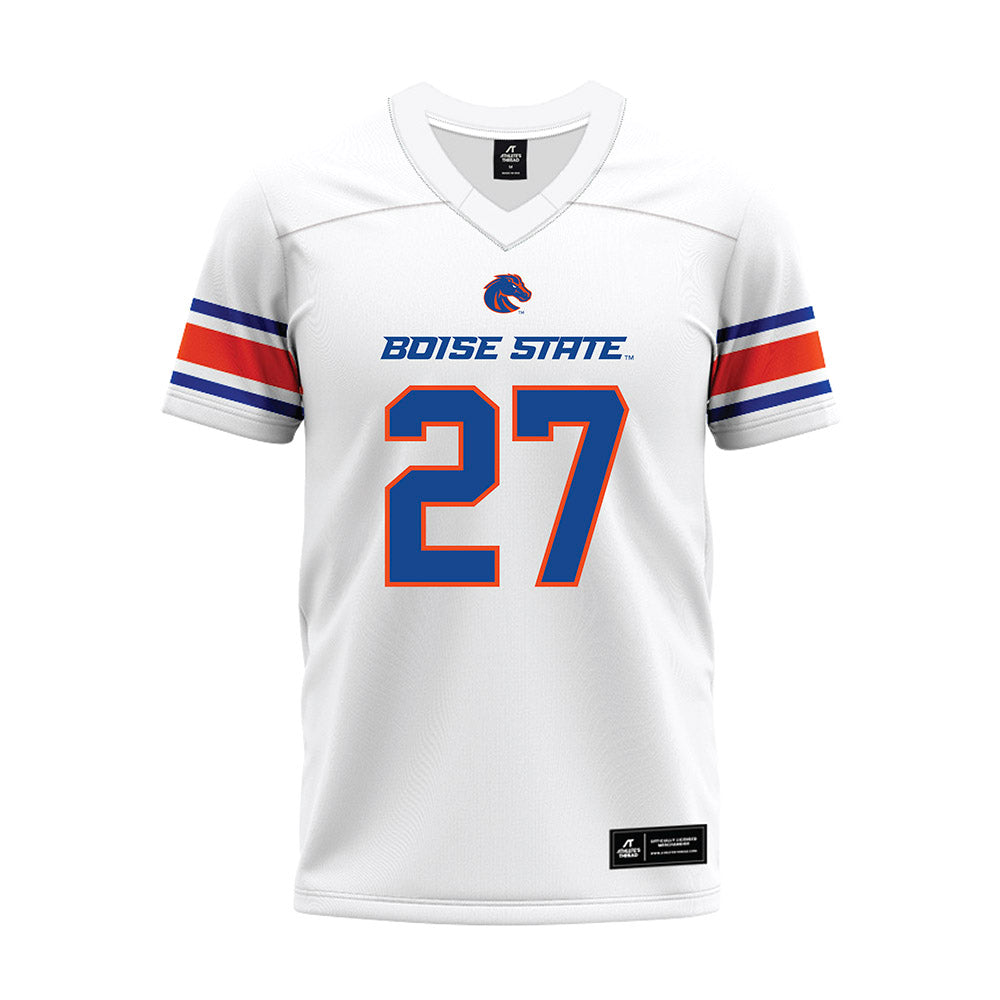 Boise State - NCAA Football : Kayden Chan - White Premium Football Jersey