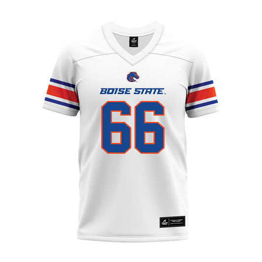 Boise State - NCAA Football : Jacob Tracy - White Premium Football Jersey-0