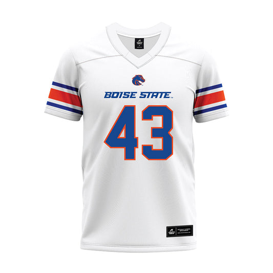 Boise State - NCAA Football : Jake Ripp - White Premium Football Jersey