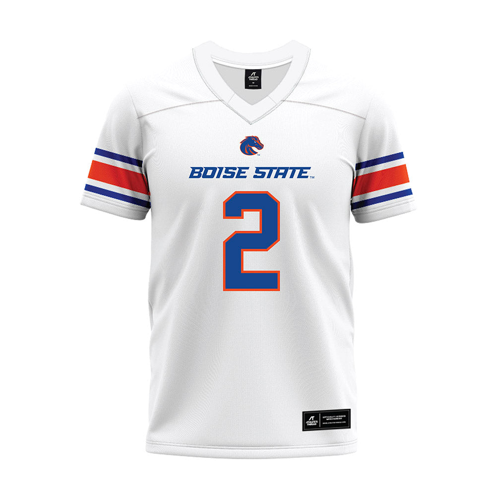 Boise State - NCAA Football : Gavin Dombrowsky - White Premium Football Jersey-0