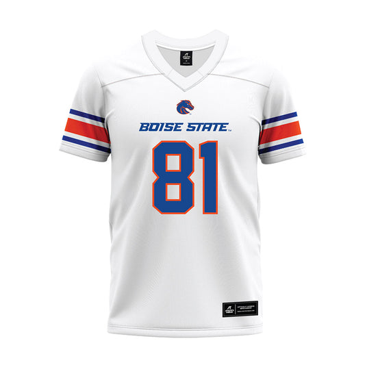 Boise State - NCAA Football : Kamryn Jones - White Premium Football Jersey-0