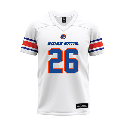 Boise State - NCAA Football : Sire Gaines - White Premium Football Jersey