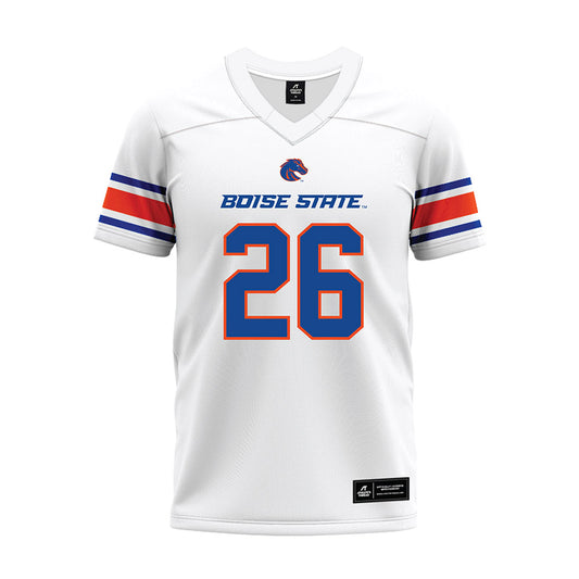 Boise State - NCAA Football : Sire Gaines - White Premium Football Jersey