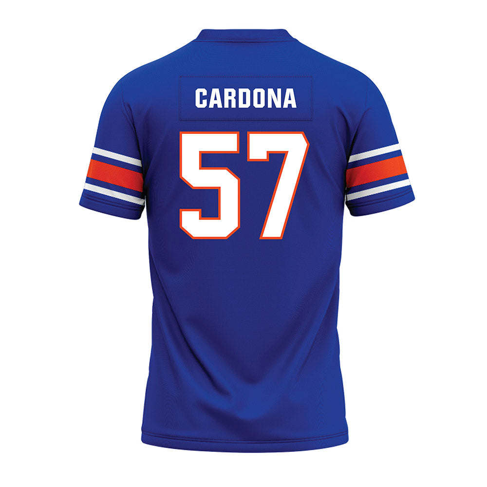 Boise State - NCAA Football : Nathan Cardona - Blue Premium Football Jersey