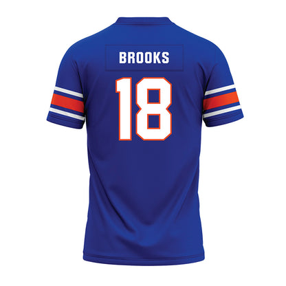 Boise State - NCAA Football : Sam Brooks - Blue Premium Football Jersey-1