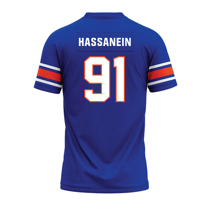 Boise State - NCAA Football : Ahmed Hassanein - Blue Premium Football Jersey