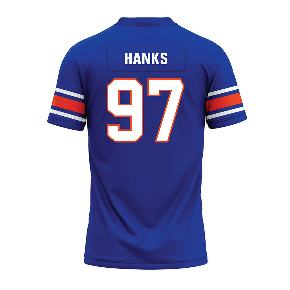 Boise State - NCAA Football : Hayden Hanks - Blue Premium Football Jersey