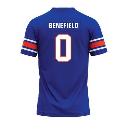 Boise State - NCAA Football : Ty Benefield - Blue Premium Football Jersey