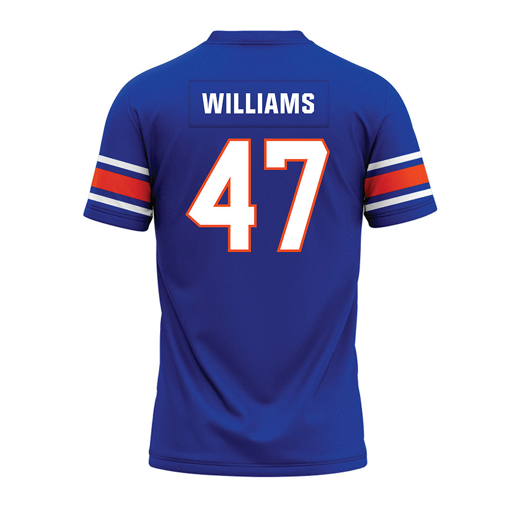 Boise State - NCAA Football : Jacob Williams - Blue Premium Football Jersey