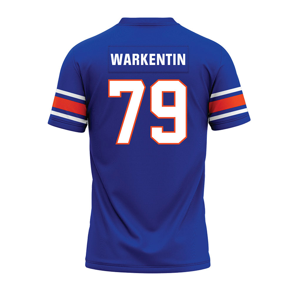 Boise State - NCAA Football : Connor Warkentin - Blue Premium Football Jersey