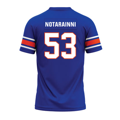 Boise State - NCAA Football : Marco Notarainni - Blue Premium Football Jersey