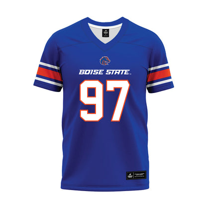 Boise State - NCAA Football : Hayden Hanks - Blue Premium Football Jersey