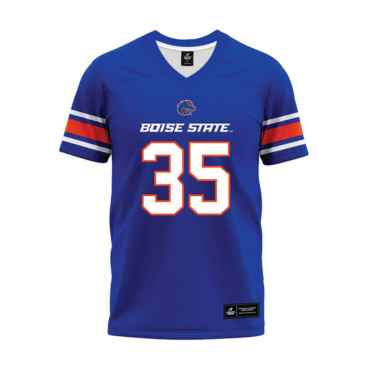 Boise State - NCAA Football : Jonah Dalmas - Blue Premium Football Jersey