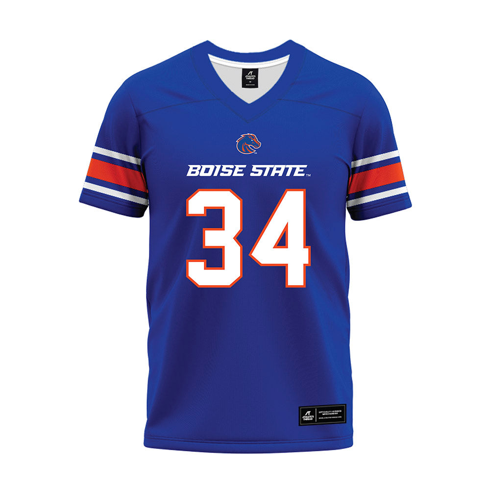 Boise State - NCAA Football : Alexander Teubner - Blue Premium Football Jersey