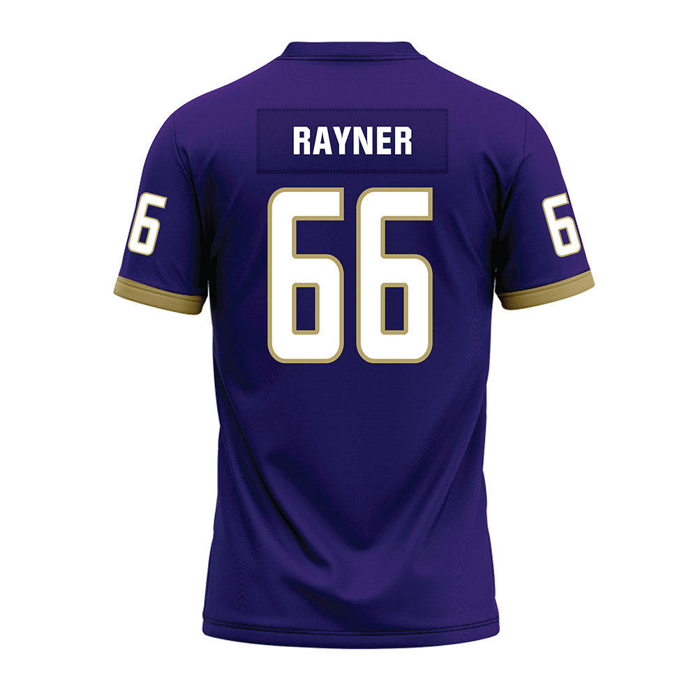 JMU - NCAA Football : JD Rayner - Purple Premium Football Jersey-1