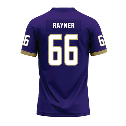 JMU - NCAA Football : JD Rayner - Purple Premium Football Jersey-1