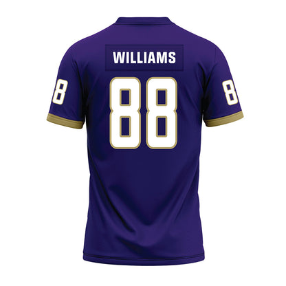 JMU - NCAA Football : Dylan Williams - Purple Premium Football Jersey-1