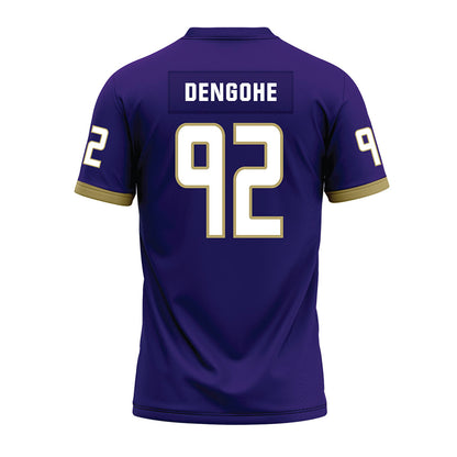 JMU - NCAA Football : Darold DeNgohe - Purple Premium Football Jersey-1