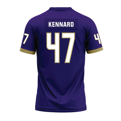 JMU - NCAA Football : Josiah Kennard - Purple Premium Football Jersey-1