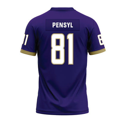 JMU - NCAA Football : Chase Pensyl - Purple Premium Football Jersey-1