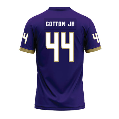 JMU - NCAA Football : DJ Cotton Jr - Purple Premium Football Jersey-1