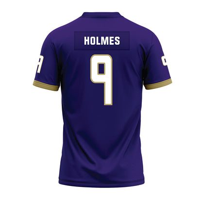 JMU - NCAA Football : Xavier Holmes - Purple Premium Football Jersey-1