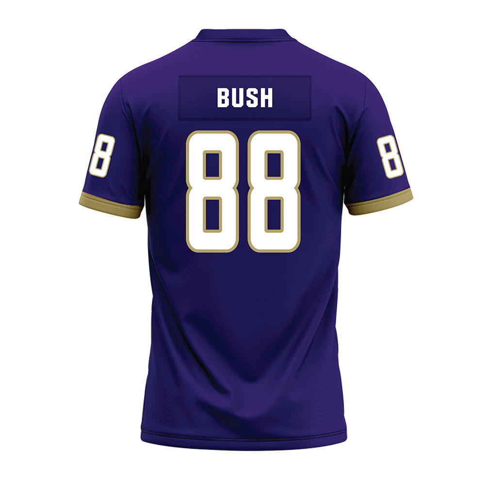 JMU - NCAA Football : Kells Bush - Purple Premium Football Jersey-1