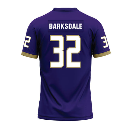 JMU - NCAA Football : DJ Barksdale - Purple Premium Football Jersey