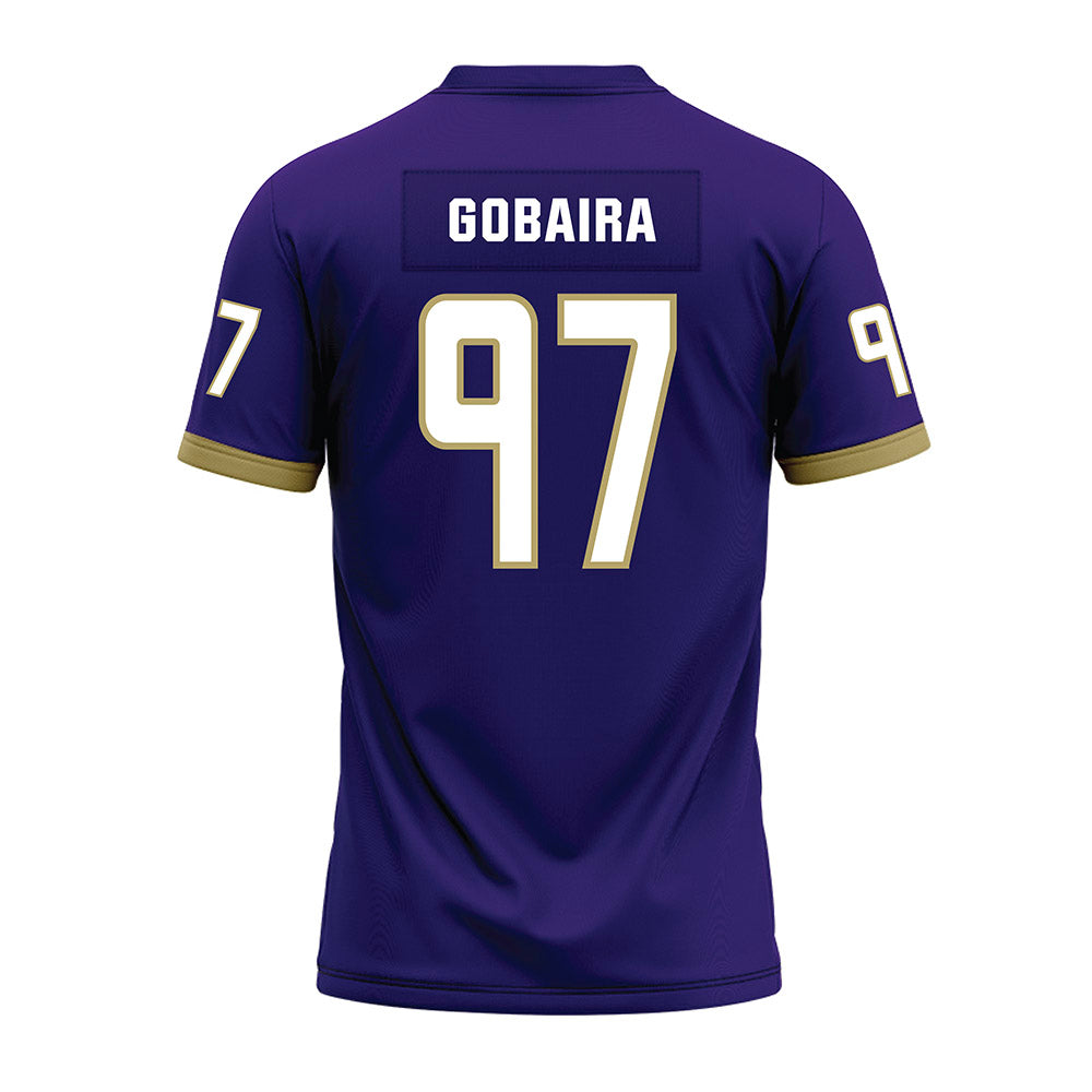JMU - NCAA Football : Aiden Gobaira - Purple Premium Football Jersey-1