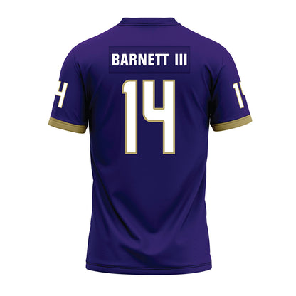 JMU - NCAA Football : Alonza Barnett III - Purple Premium Football Jersey