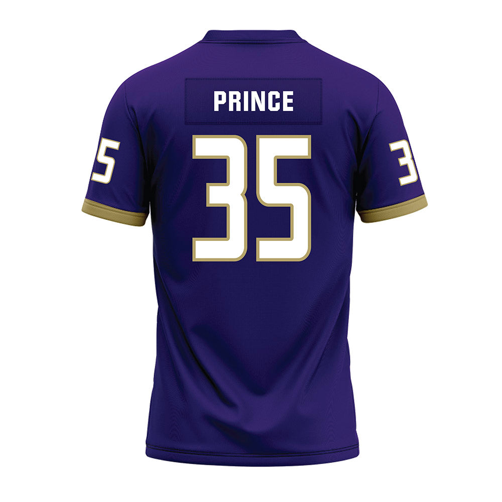JMU - NCAA Football : Joshua Prince - Purple Premium Football Jersey-1
