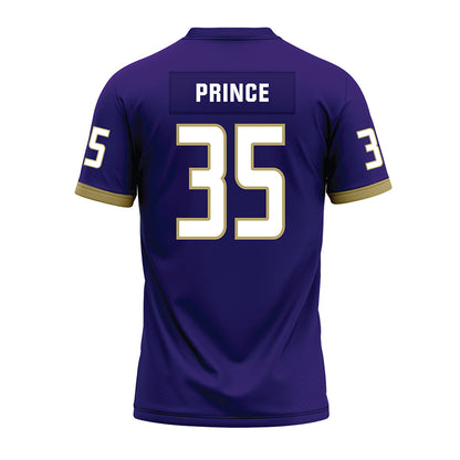 JMU - NCAA Football : Joshua Prince - Purple Premium Football Jersey-1