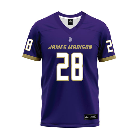 JMU - NCAA Football : Jobi Malary - Purple Premium Football Jersey