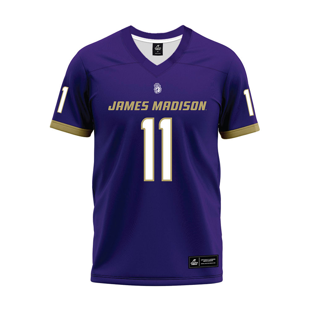 JMU - NCAA Football : Patrick Rea - Purple Premium Football Jersey-0
