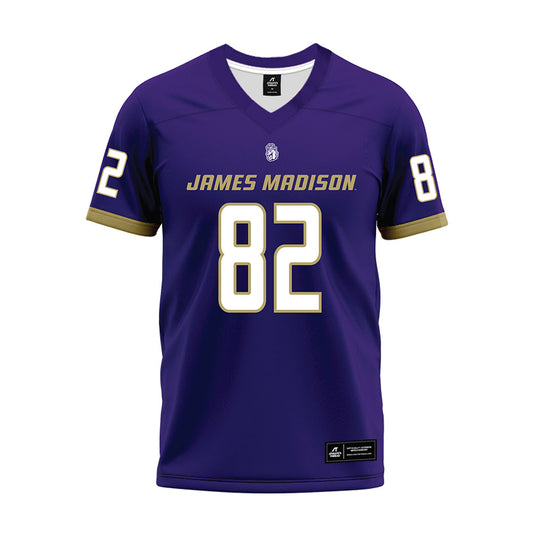 JMU - NCAA Football : Jamarcus Smith Jr - Purple Premium Football Jersey-0