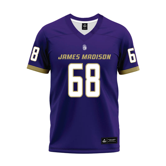 JMU - NCAA Football : Trent Wilson - Purple Premium Football Jersey-0