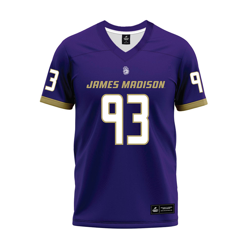 JMU - NCAA Football : Mychal McMullin - Purple Premium Football Jersey-0