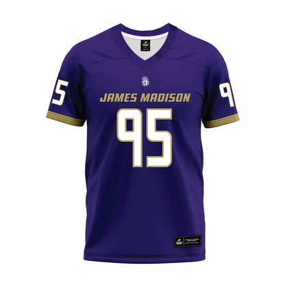 JMU - NCAA Football : Cristiano Rosa - Purple Premium Football Jersey-0