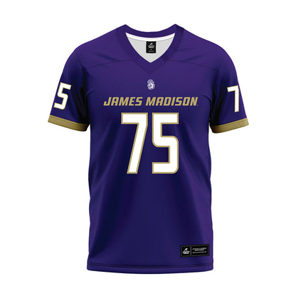 JMU - NCAA Football : Wyatt Maines - Purple Premium Football Jersey-0