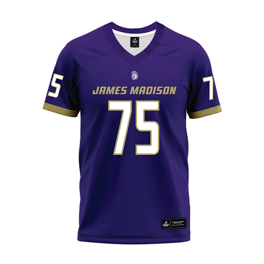 JMU - NCAA Football : Wyatt Maines - Purple Premium Football Jersey-0
