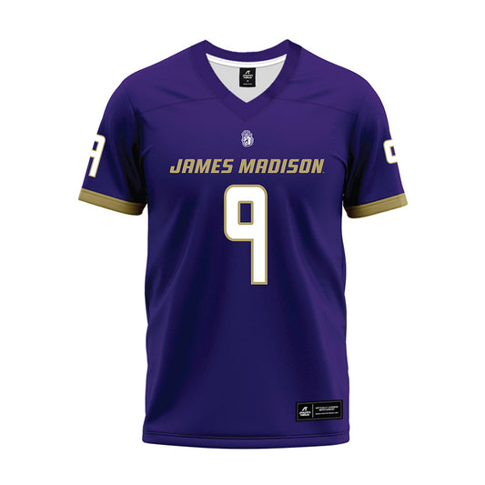 JMU - NCAA Football : Xavier Holmes - Purple Premium Football Jersey-0
