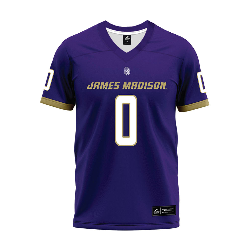 JMU - NCAA Football : Jaylan Sanchez - Purple Premium Football Jersey-0