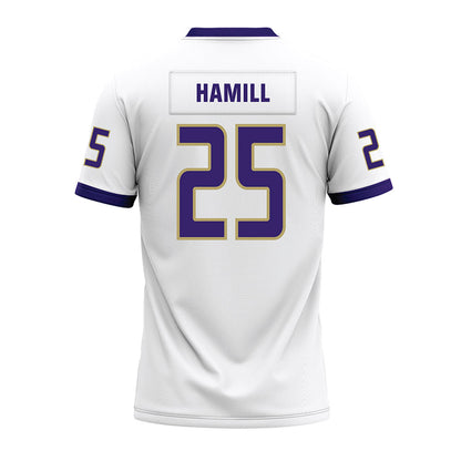 JMU - NCAA Football : Jackson Hamill - White Premium Football Jersey-1