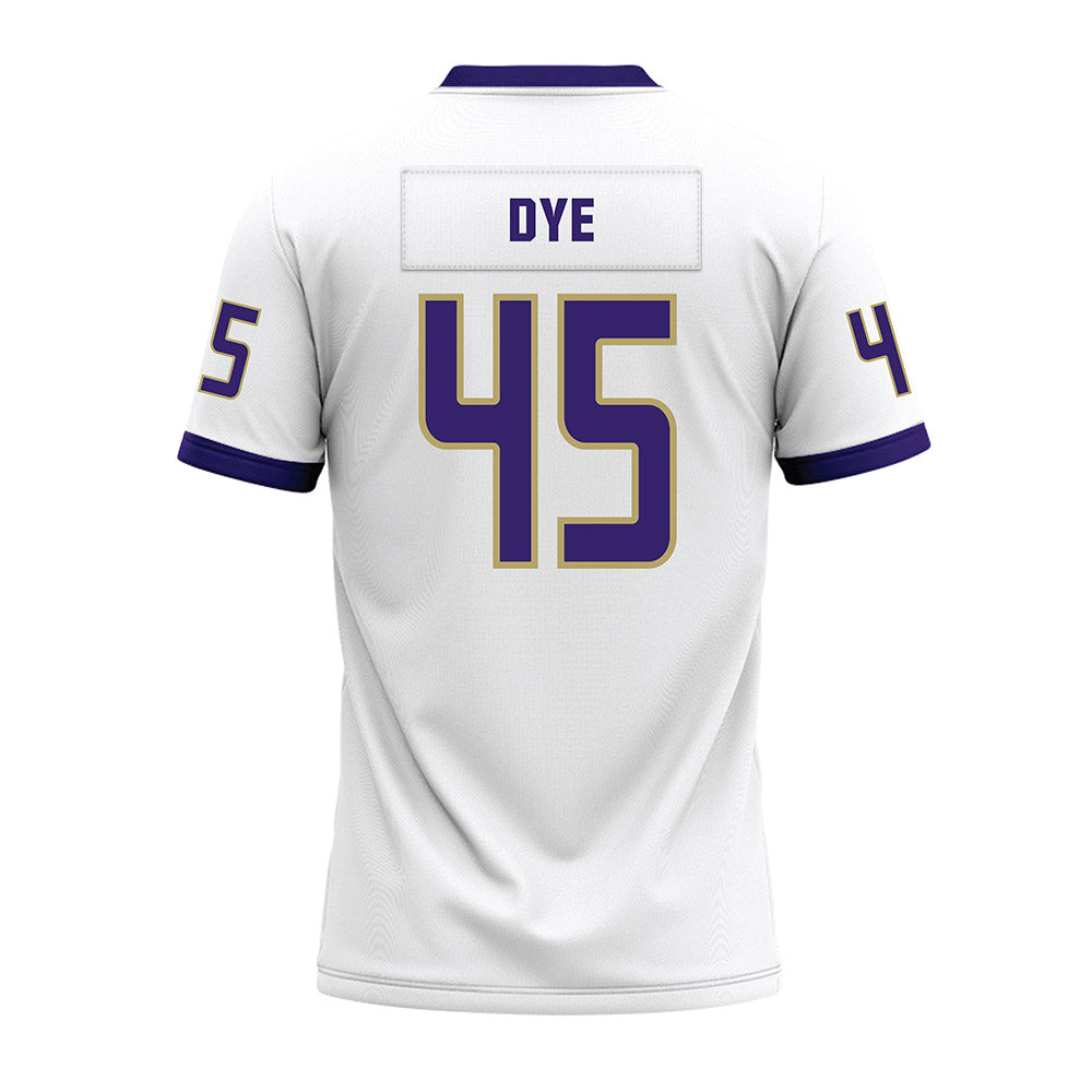 JMU - NCAA Football : Trashon Dye - White Premium Football Jersey-1