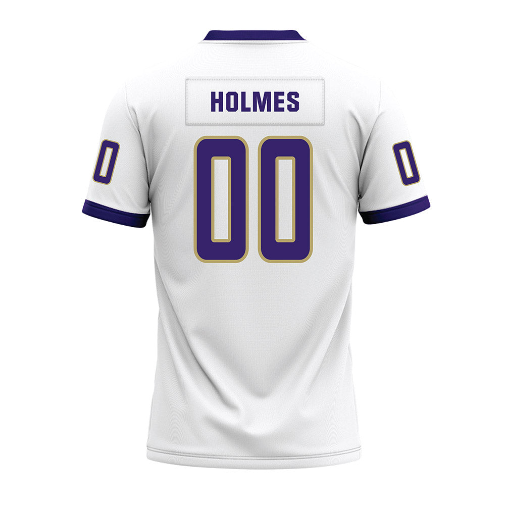 JMU - NCAA Football : Xavier Holmes - White Premium Football Jersey-1